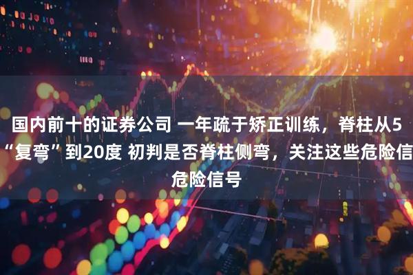 国内前十的证券公司 一年疏于矫正训练，脊柱从5度“复弯”到20度 初判是否脊柱侧弯，关注这些危险信号