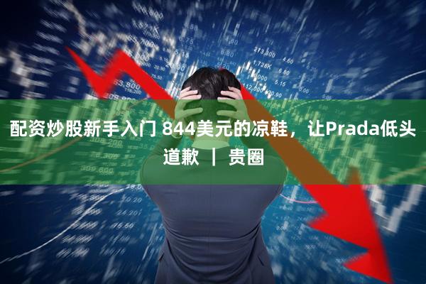 配资炒股新手入门 844美元的凉鞋，让Prada低头道歉 ｜ 贵圈