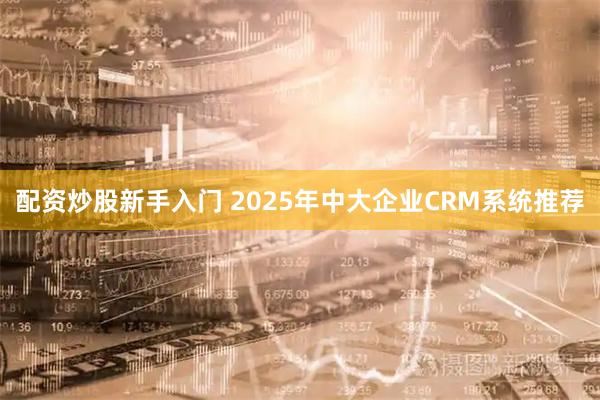 配资炒股新手入门 2025年中大企业CRM系统推荐